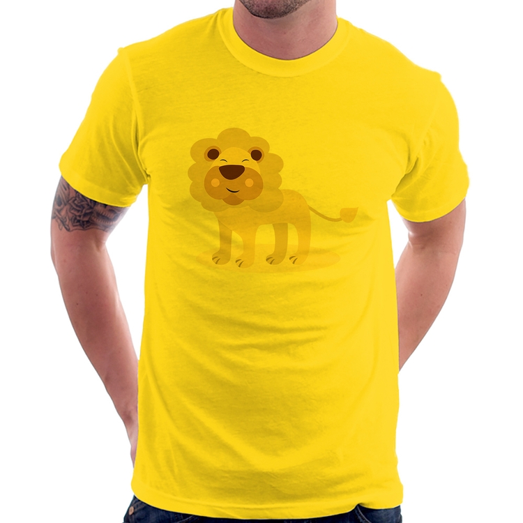 Camiseta Leãozinho - Amarela