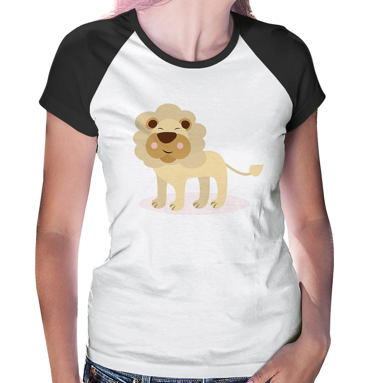 Baby Look Raglan Leãozinho
