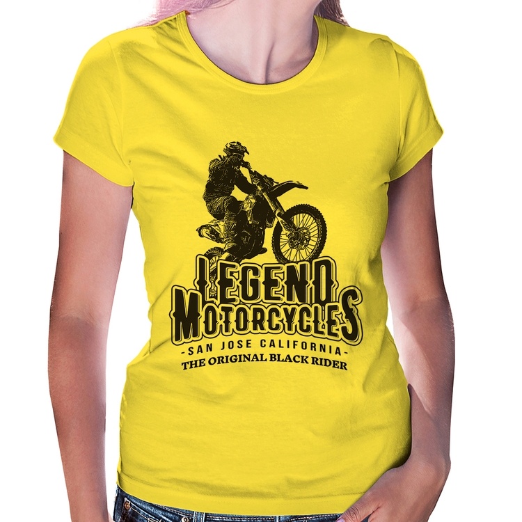 Baby Look Legend Motorcycle - Amarela