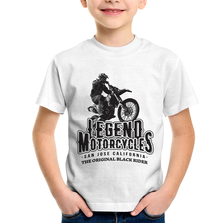 Camiseta Infantil Legend Motorcycle