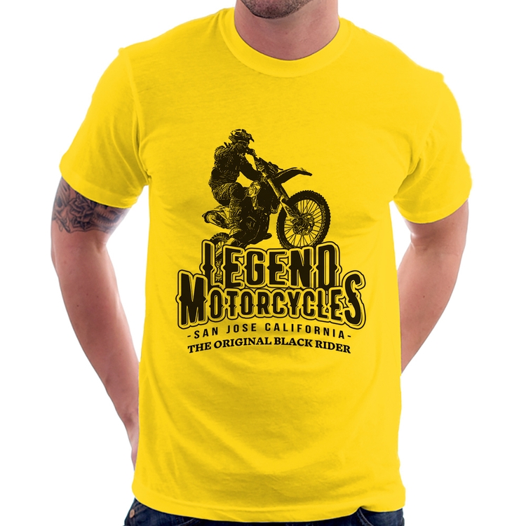 Camiseta Legend Motorcycle - Amarela