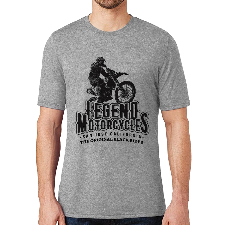 Camiseta Legend Motorcycle - Cinza