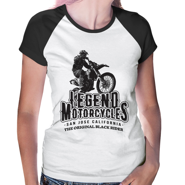 Baby Look Raglan Legend Motorcycle