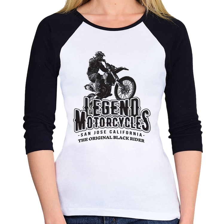 Baby Look Raglan Legend Motorcycle Manga 3/4
