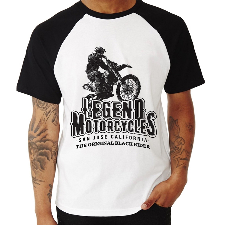 Camiseta Raglan Legend Motorcycle