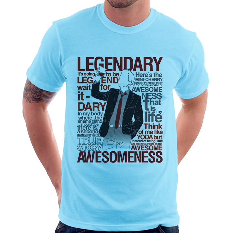Camiseta Legendary Awesomeness - Azul Bebê