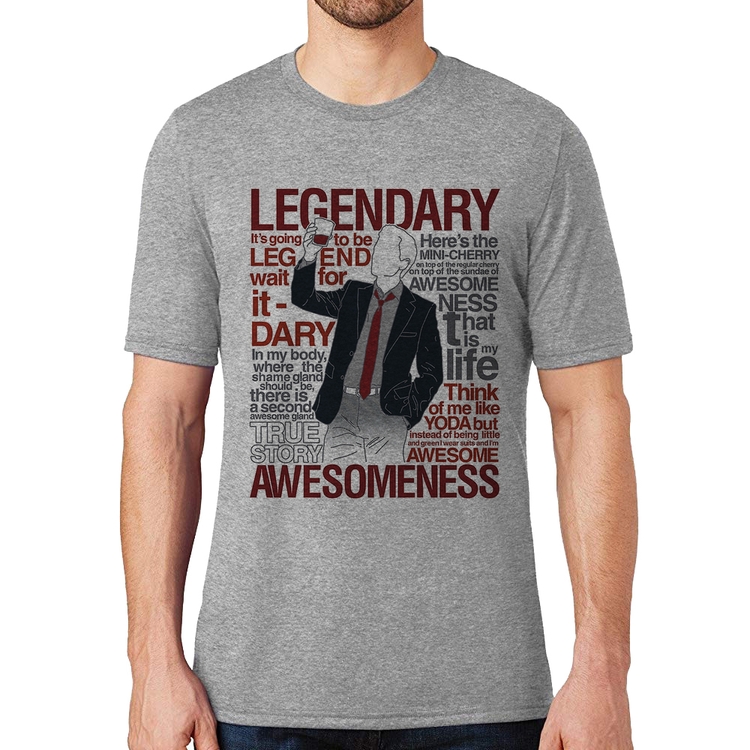 Camiseta Legendary Awesomeness - Cinza