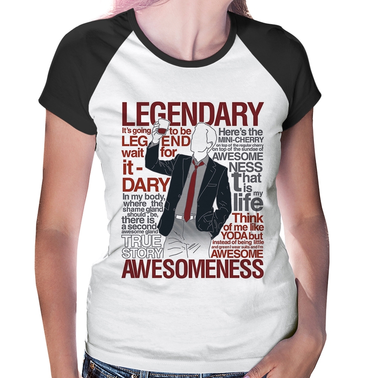 Baby Look Raglan Legendary Awesomeness