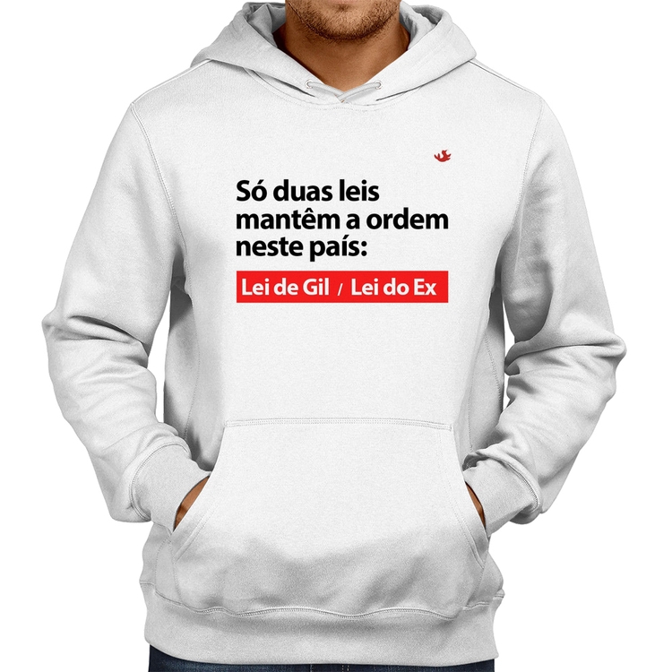 Moletom Lei de Gil e Lei do Ex - Branco