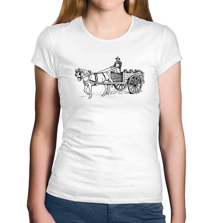 Baby Look Algodão Leiteiro - Branca