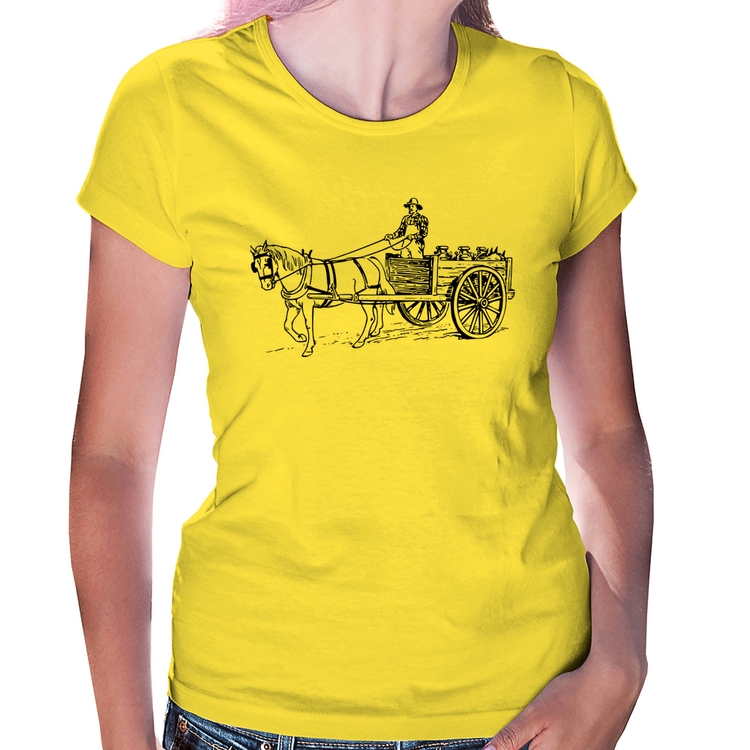 Baby Look Leiteiro - Amarela