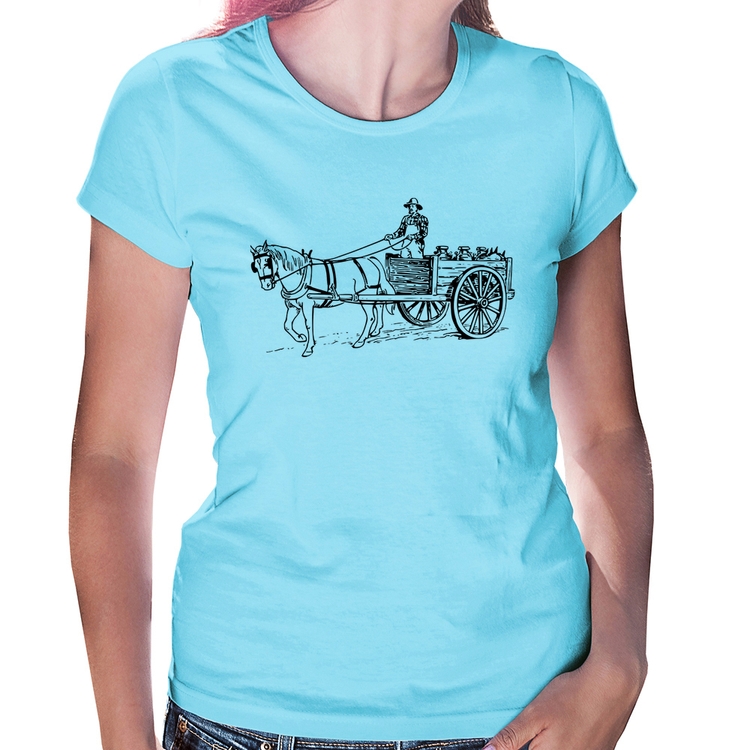 Baby Look Leiteiro - Azul Bebê