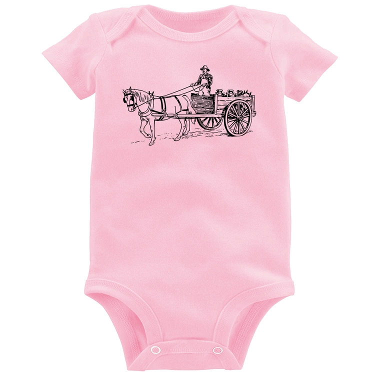 Body Bebê Leiteiro - Rosa Bebê