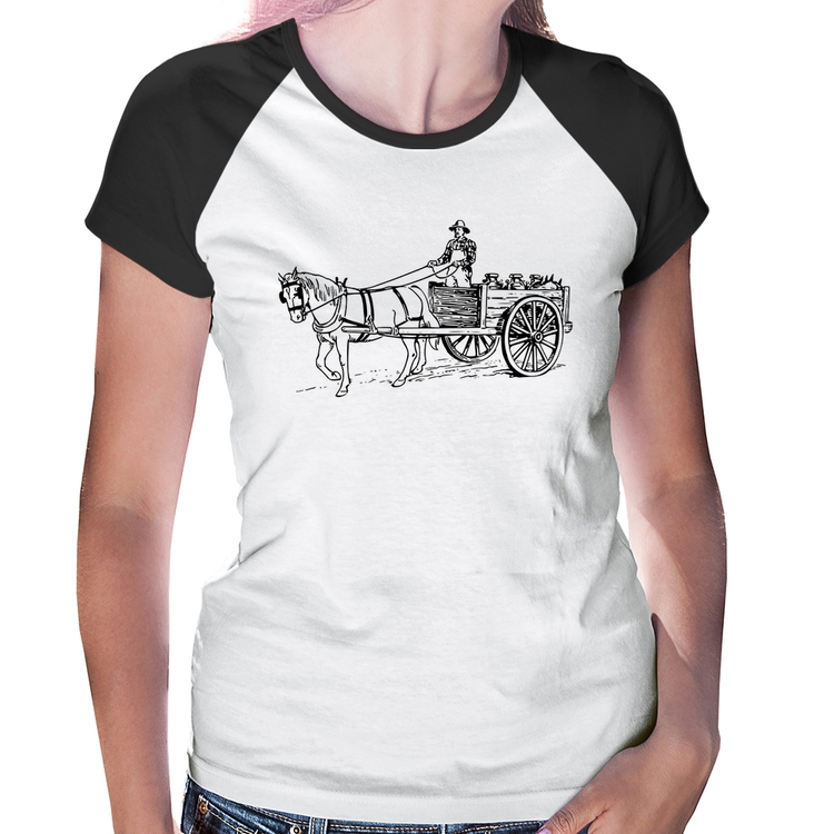 Baby Look Raglan Leiteiro