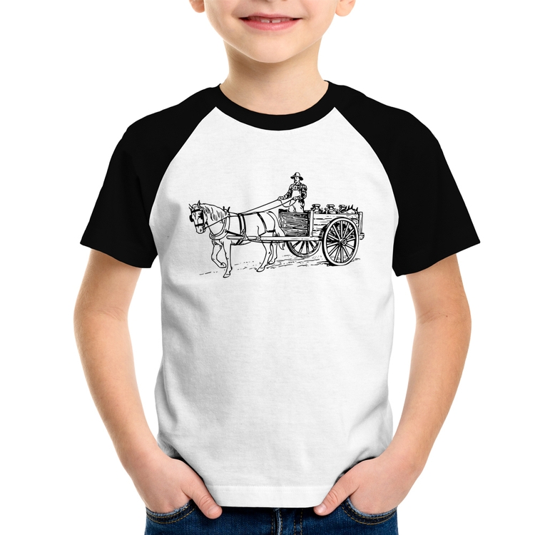 Camiseta Raglan Infantil Leiteiro