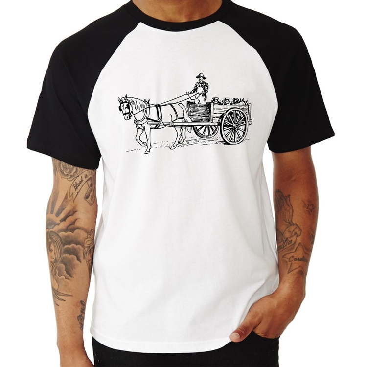Camiseta Raglan Leiteiro