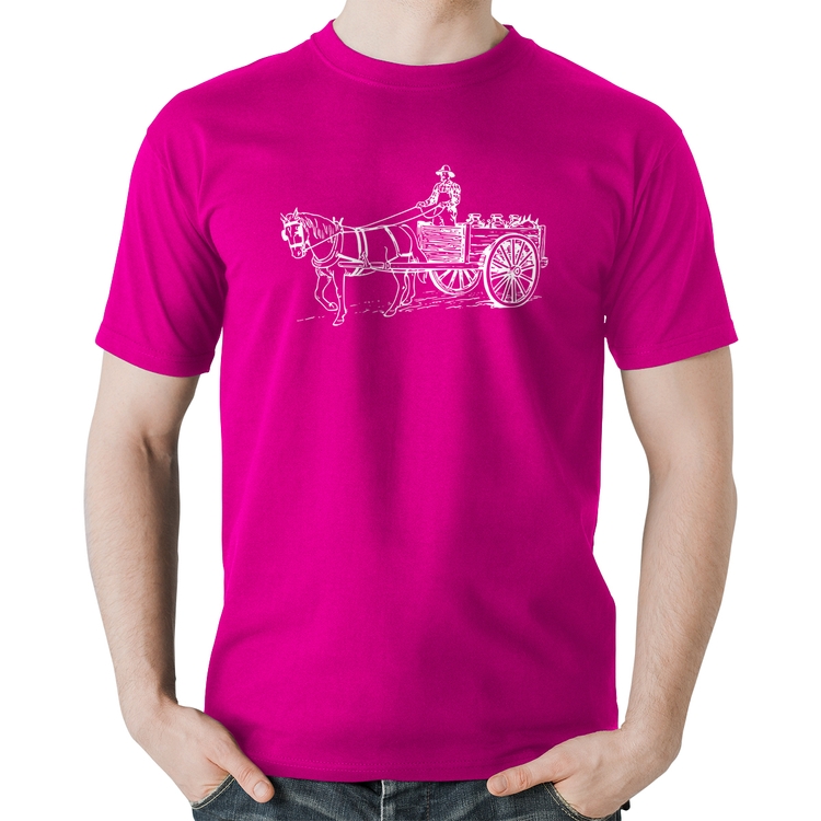 Camiseta Algodão Leiteiro - Rosa