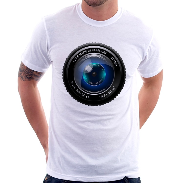 Camiseta Lente Câmera