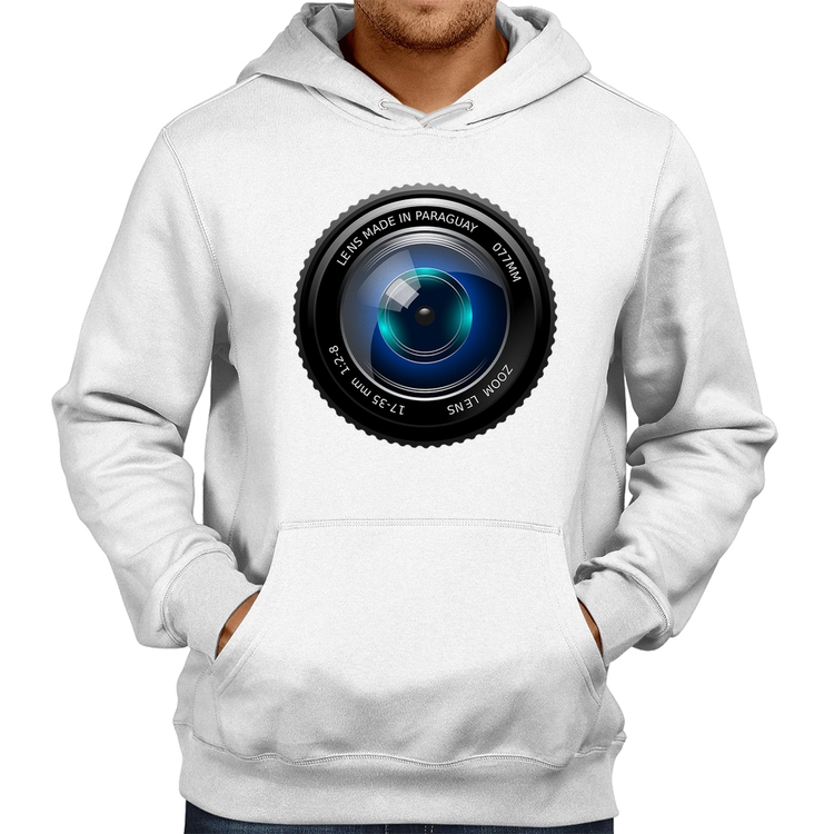 Moletom Lente Câmera - Branco