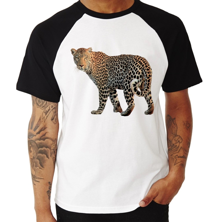 Camiseta Raglan Leopardo