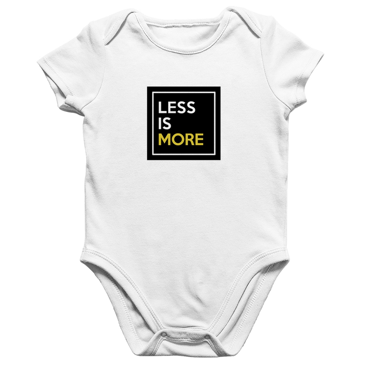 Body Bebê Algodão Less is More - Branco