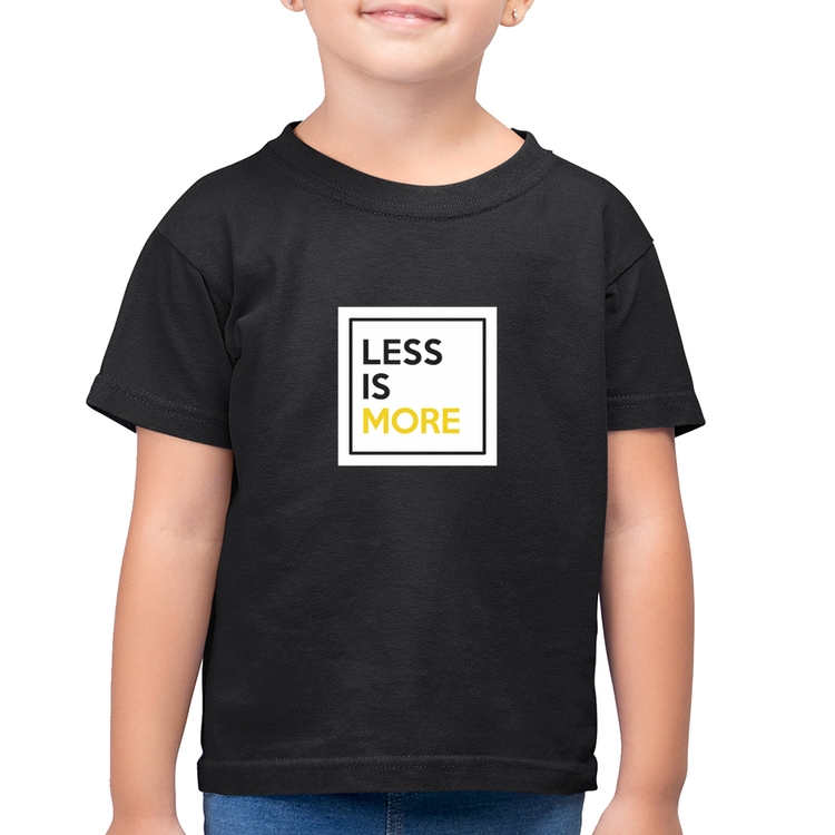 Camiseta Algodão Infantil Less is More