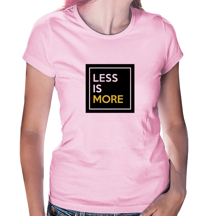 Baby Look Less is More - Rosa Bebê