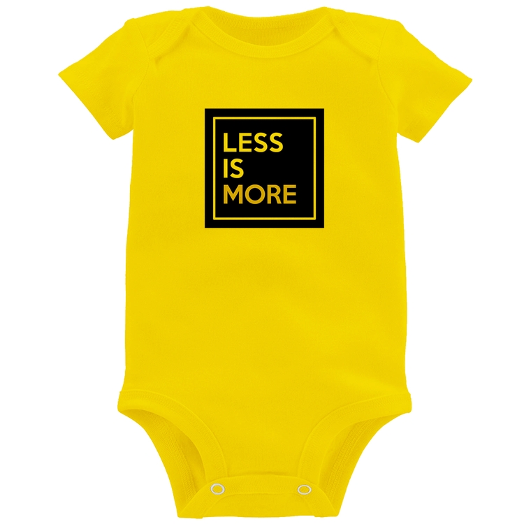 Body Bebê Less is More - Amarelo