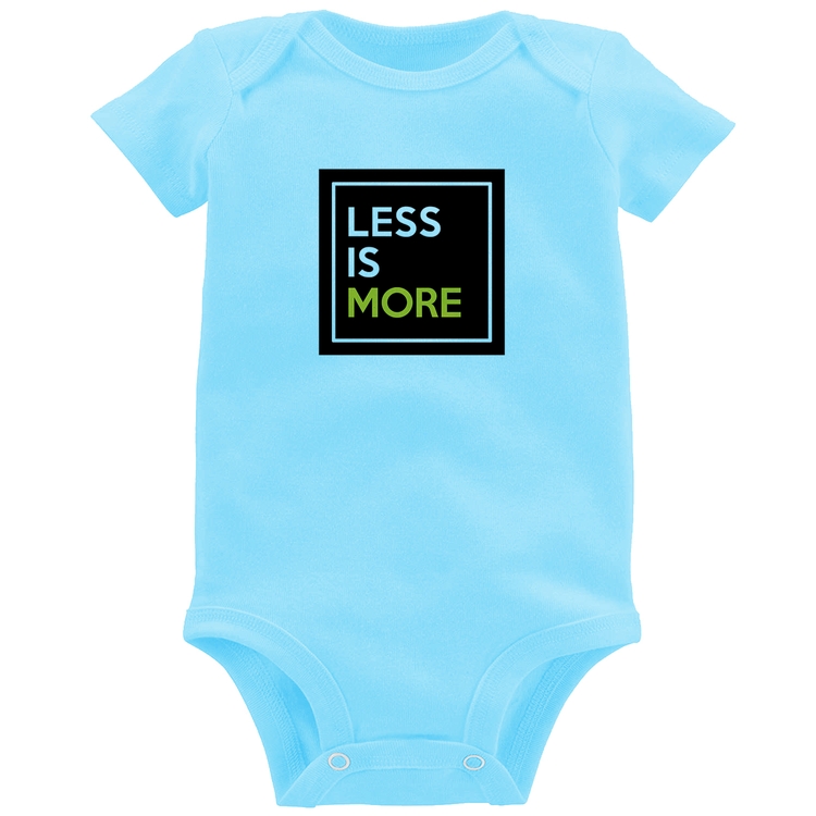 Body Bebê Less is More - Azul Bebê