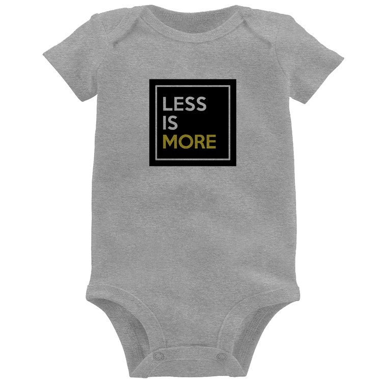 Body Bebê Less is More - Cinza