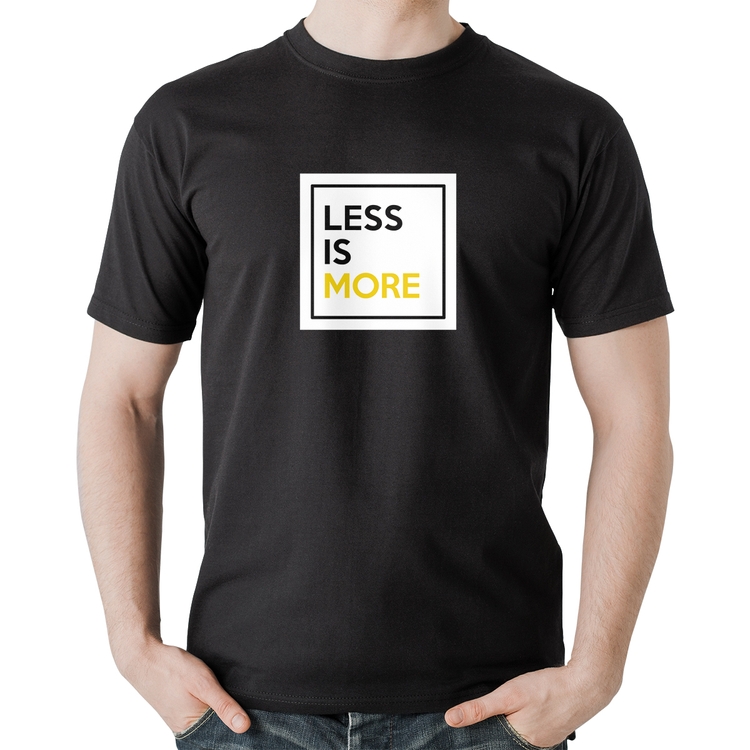Camiseta Algodão Less is More