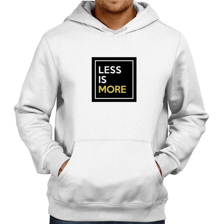 Moletom Less is More - Branco