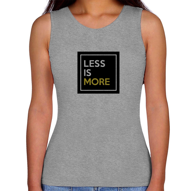 Regata Feminina Less is More - Cinza