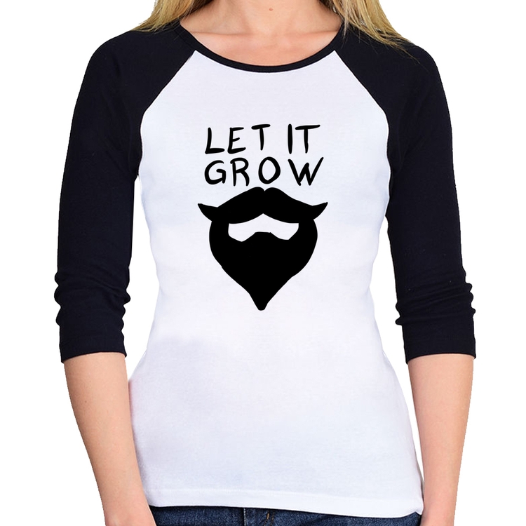 Baby Look Raglan Let it grow beard Manga 3/4