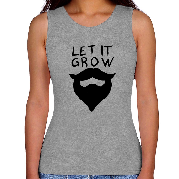 Regata Feminina Let it grow beard - Cinza