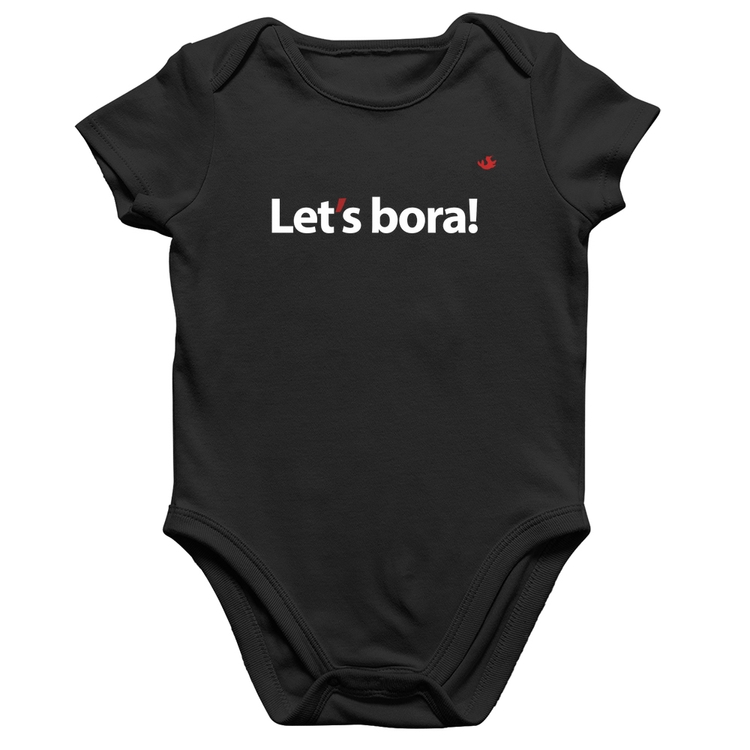 Body Bebê Algodão Let's bora!