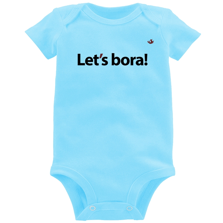 Body Bebê Let's bora! - Azul Bebê