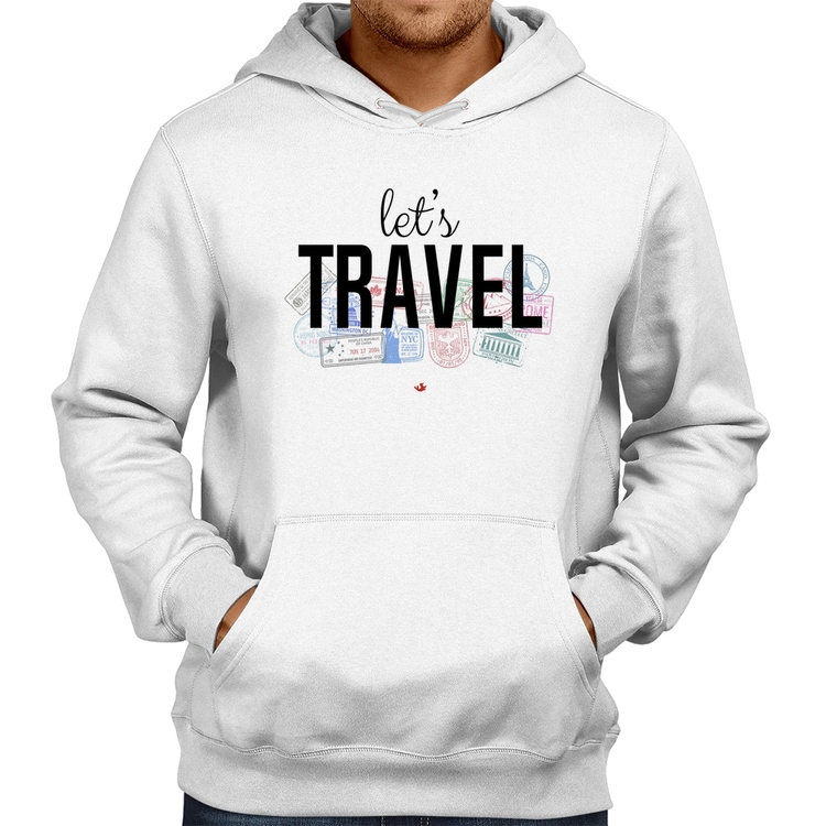 Moletom Let's Travel - Branco
