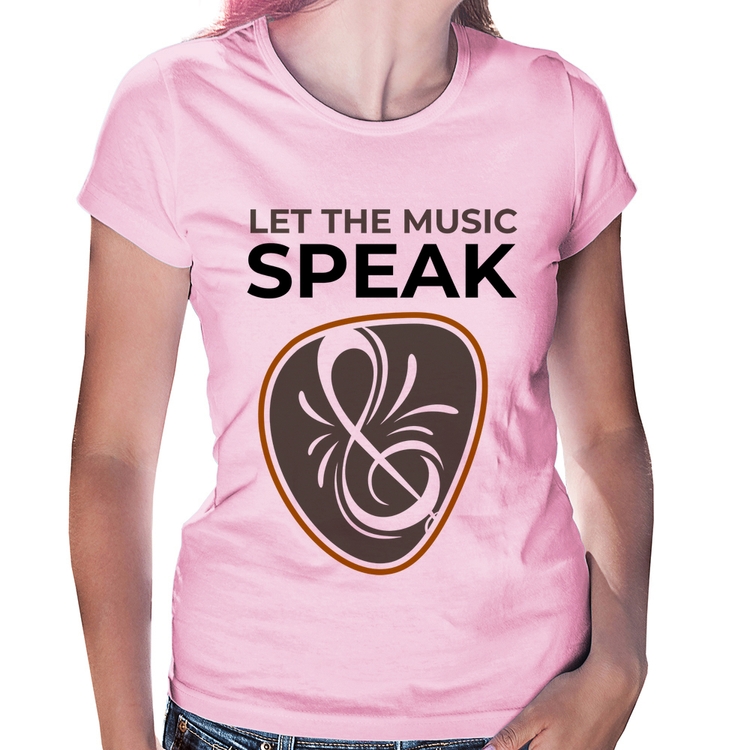 Baby Look Let the music speak - Rosa Bebê