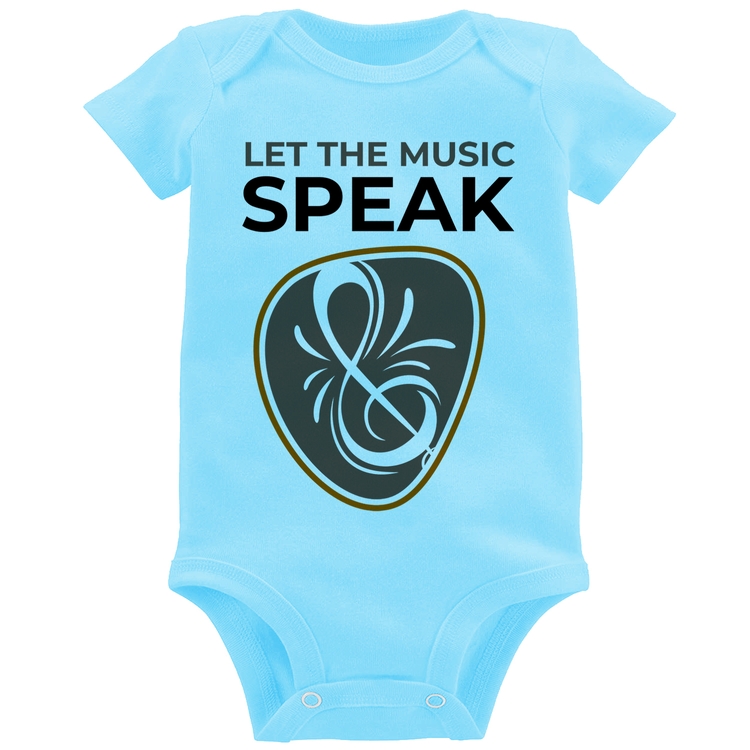 Body Bebê Let the music speak - Azul Bebê