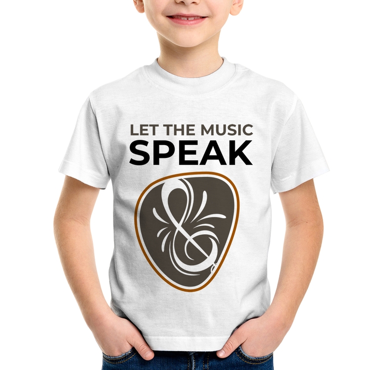Camiseta Infantil Let the music speak