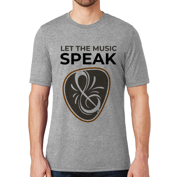 Camiseta Let the music speak - Cinza