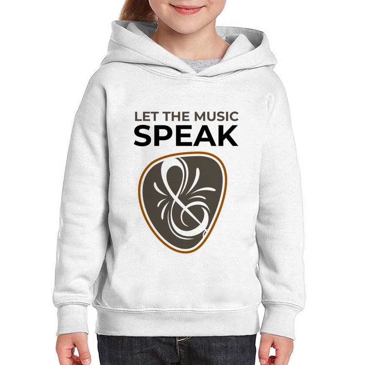 Moletom Infantil Let the music speak