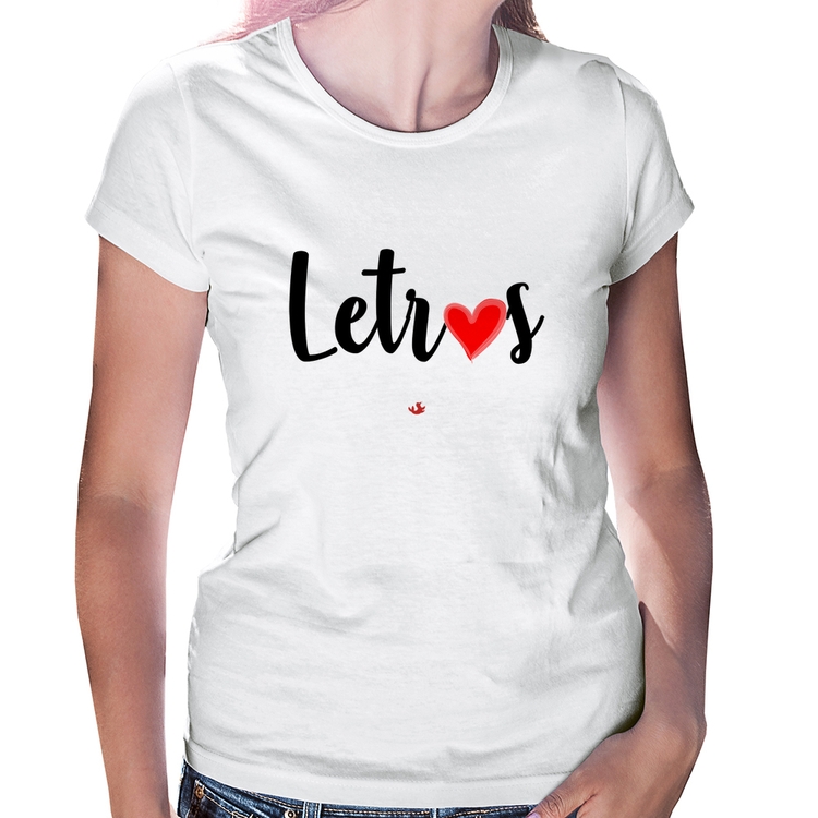 Baby Look Letras por amor