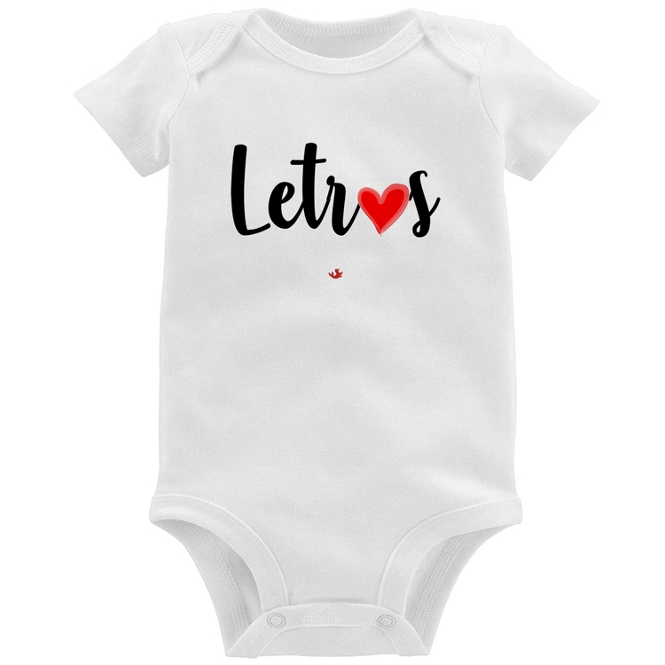 Body Bebê Letras por amor