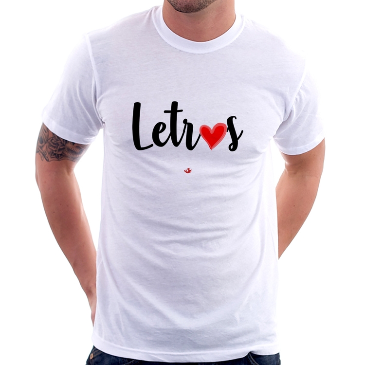 Camiseta Letras por amor