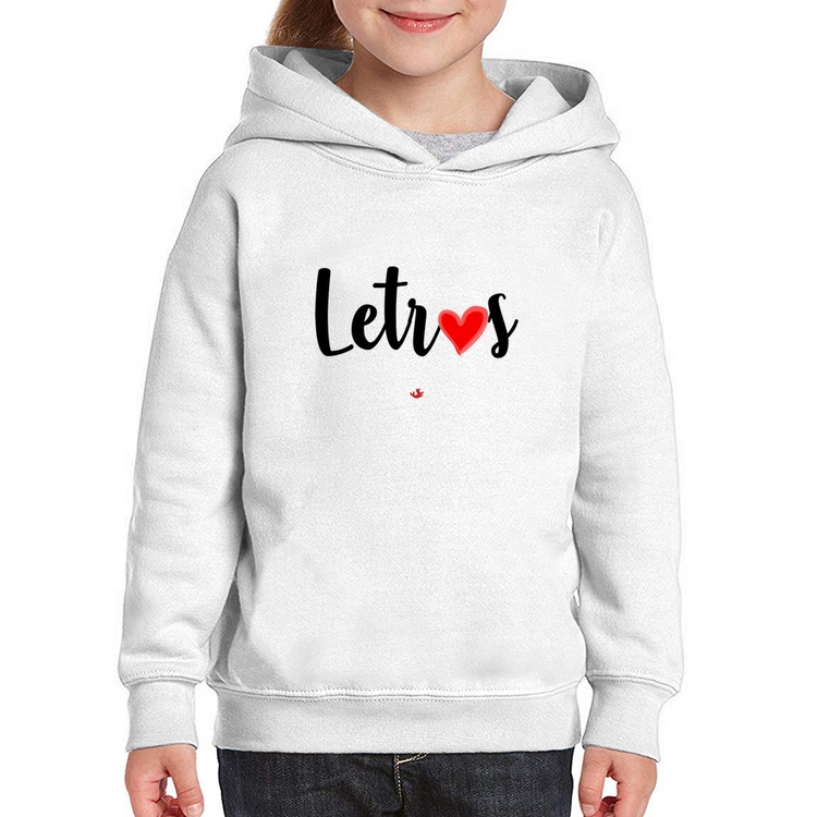 Moletom Infantil Letras por amor