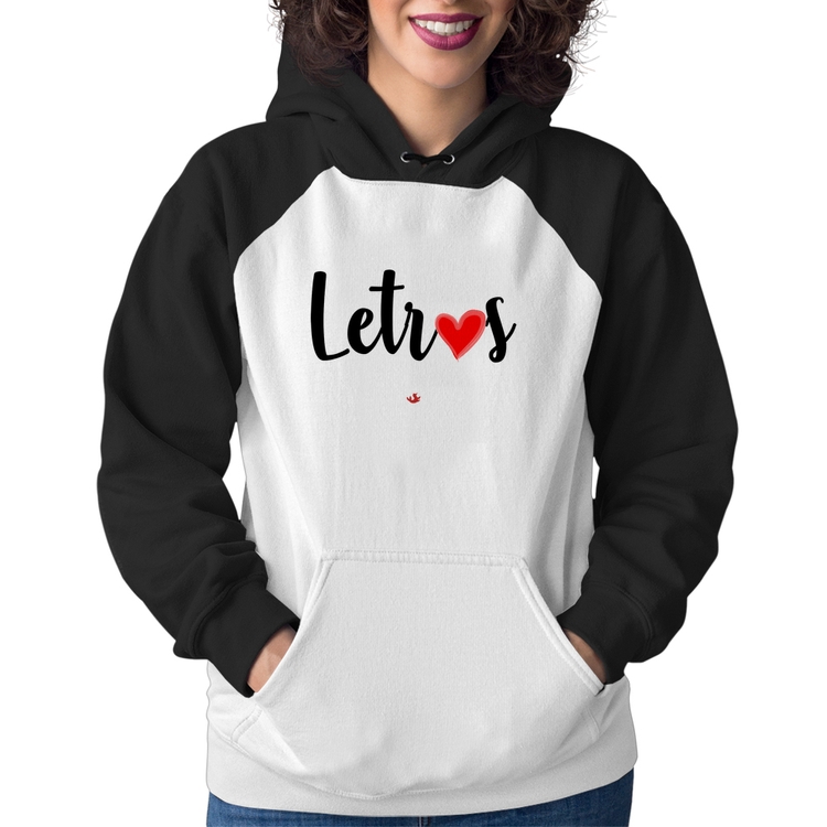 Moletom Feminino Letras por amor