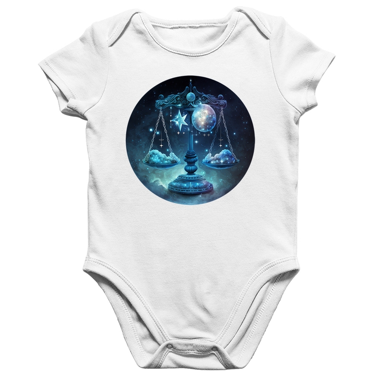 Body Bebê Algodão Libra Sígno - Branco