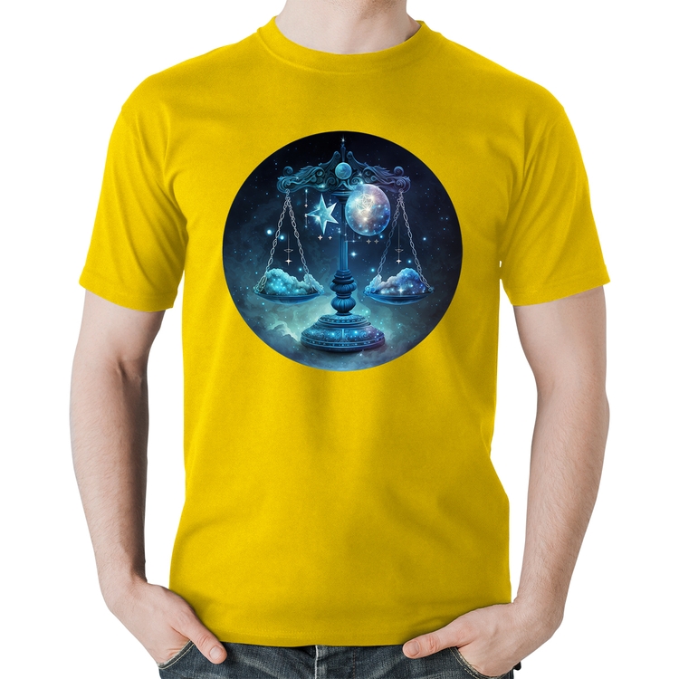 Camiseta Algodão Libra Sígno - Amarela